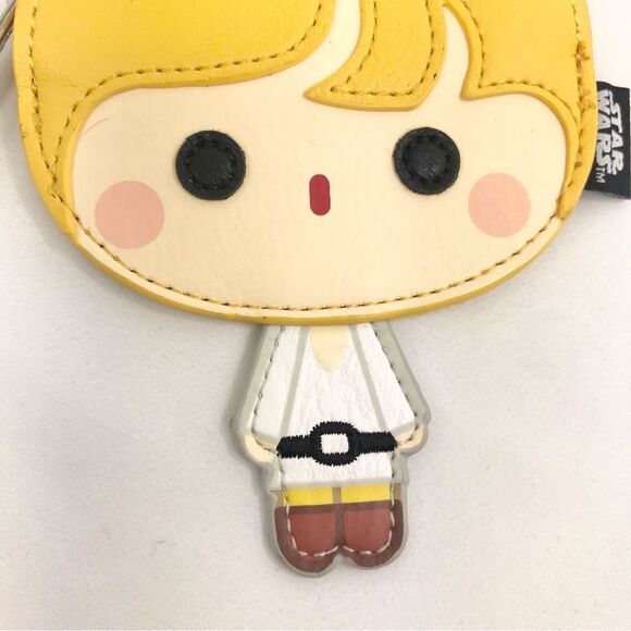 Loungefly Luke Skywalker LucasFilm Chibi Zipper Coin Bag Keychain RARE - Picture 7 of 16